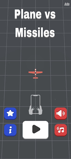 Android application Plane vs Missiles - bomb chase screenshort