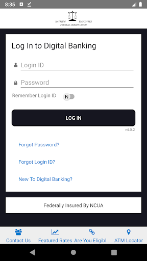 Android application NatriumEFCU screenshort