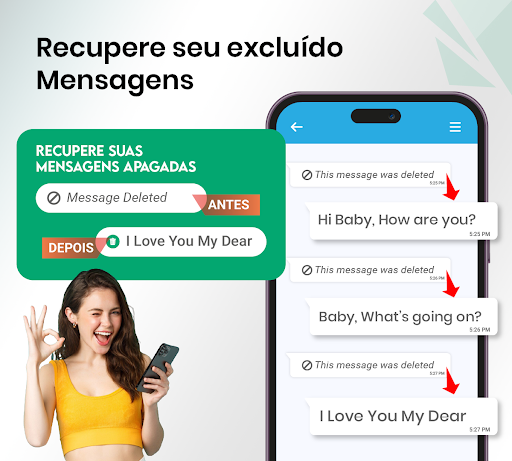 Visualização do aplicativo