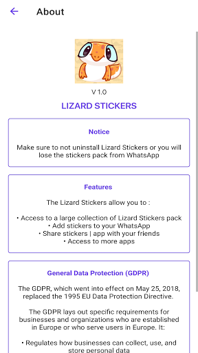 ? Pegatinas de Lagarto WAStickerApps