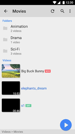Android application TK Player screenshort