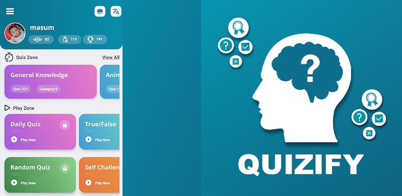 Quizify! Trivia & GK Quiz Game