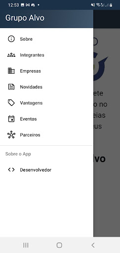 Android application AlvoApp screenshort