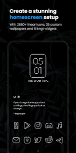 Vera Outline White Icon Pack Patched APK 1