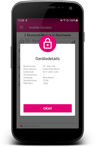 mobileAccess Magenta Security Screen 3