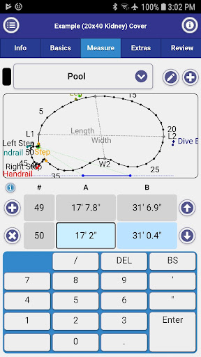 Android application Latham EZ Measure screenshort