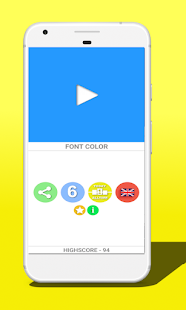 Word or Color (Stroop test) Screenshot