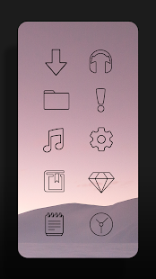 Lines Dark - Icon Pack Screenshot