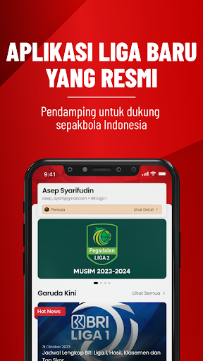 Android application Liga FAN ID screenshort