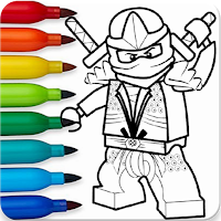 Coloring  Ninja Go Book