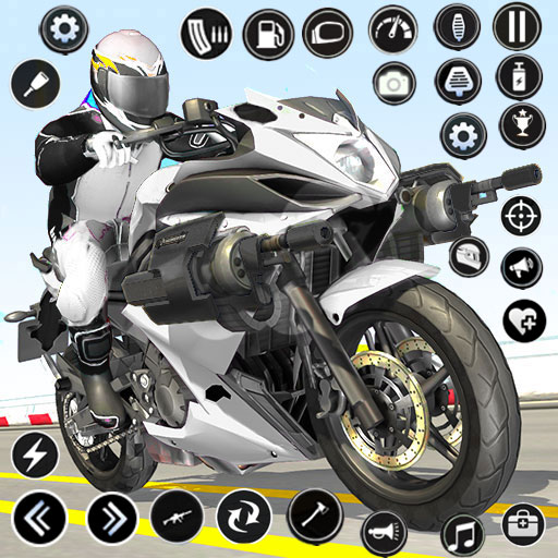 Bike racing: 3D Shooting game  Icon