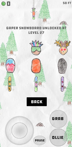 Android application Sketchy Snowboarding screenshort