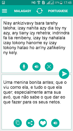 Malagasy Portuguese Translator Screen 2