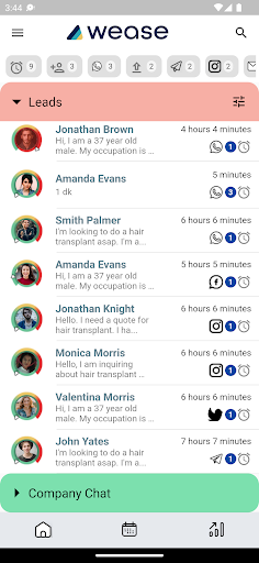 Android application Wease screenshort