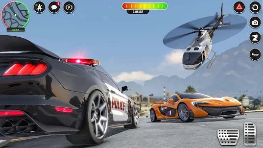 Police Car Chase Crime Games
