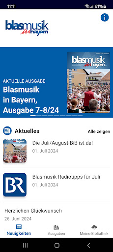 Android application Blasmusik in Bayern screenshort