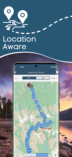 Glacier National Park GPS Tour Screen 2