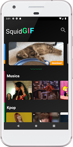 Android application SquidGIF screenshort