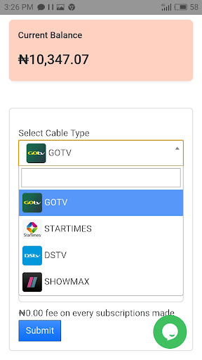 Android application Creditme screenshort