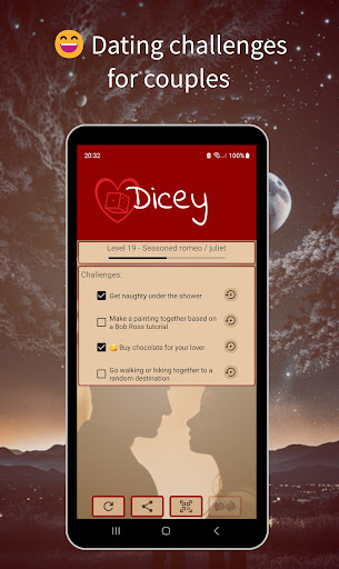 Android application Spicy Dicey - couples game screenshort