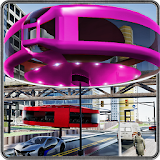 Futuristic Gyroscopic Elevated Transport: Bus Sim icon