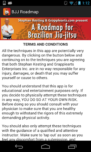 Android application BJJ Roadmap by Stephan Kesting screenshort