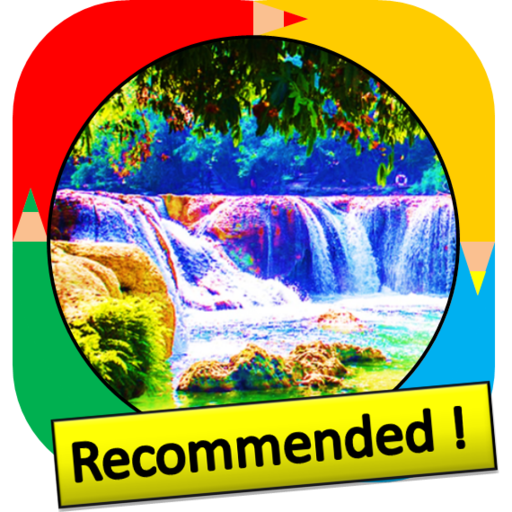 Color by Number - landscape logo