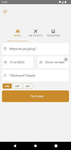 Android application Goldenring screenshort