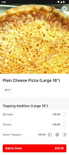 Roadrunners Pizza Screen 3