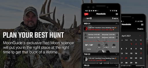 Android application Deer Hunters MoonGuide 3.0 screenshort