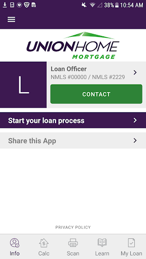 Android application myUHM screenshort