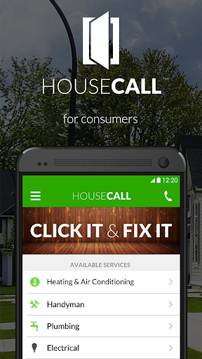 Android application Housecall screenshort