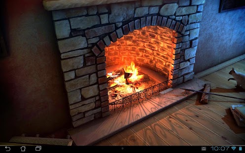 Captura de pantalla de Fireplace 3D Pro lwp