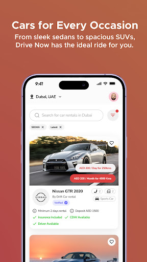 DriveNow car rentals Screen 2