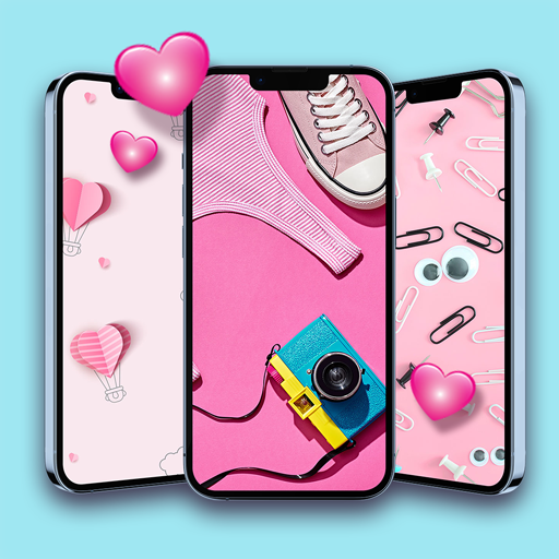 Pink Wallpaper For Girls Theme logo