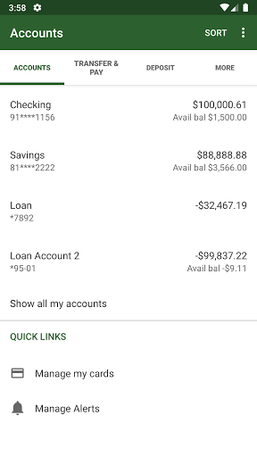 TriCentury Bank Screen 3