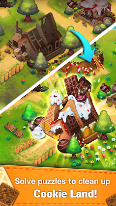 Magical Cookie Land: Match 3 F - Screenshot 1