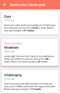 MyPlate Calorie Tracker Screenshot