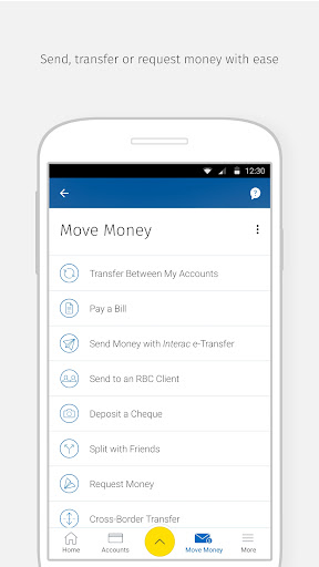 Screenshot of RBC Mobile