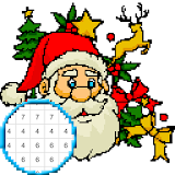 Christmas Color by Number Pixelart Sandbox Color icon