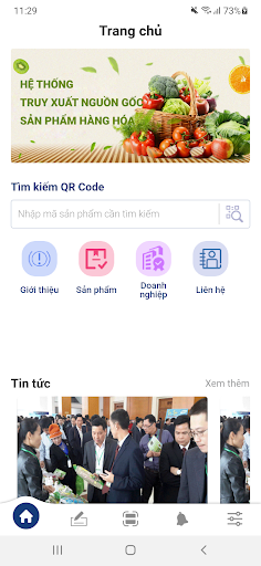 Android application Truy xuất Đà Nẵng screenshort
