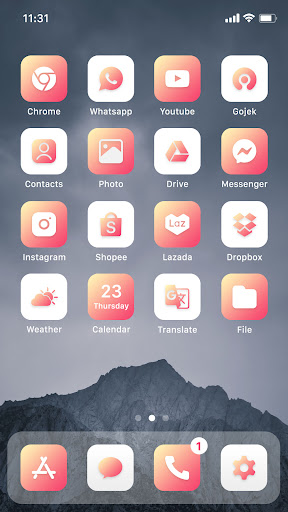 Wow Gradient Wine - Icon Pack Screen 2