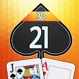 Blackjack 3D icon