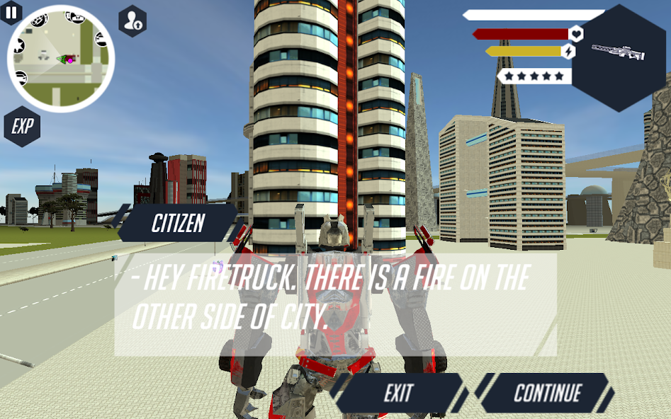 Robot Firetruck 1.7.2 APK + Мод (Unlimited money) за Android