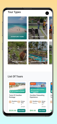 ZanzibarBookings Screen 3