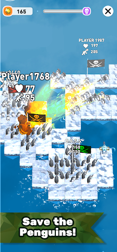 Android application Penguin Island Raft Wars Ocean screenshort