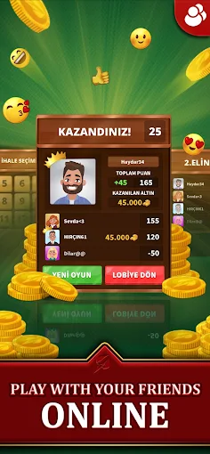 Spades - Batak Online HD - Screenshot 4