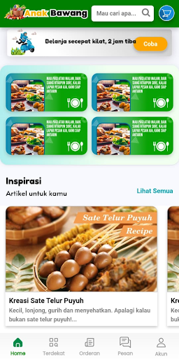 Android application AnakBawang screenshort