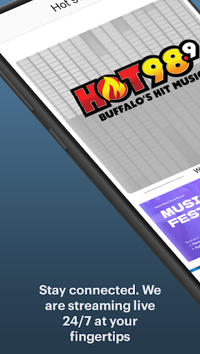 Android application Hot 98.9 screenshort