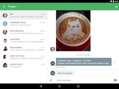 Pushbullet: SMS on PC and more Capture d'écran